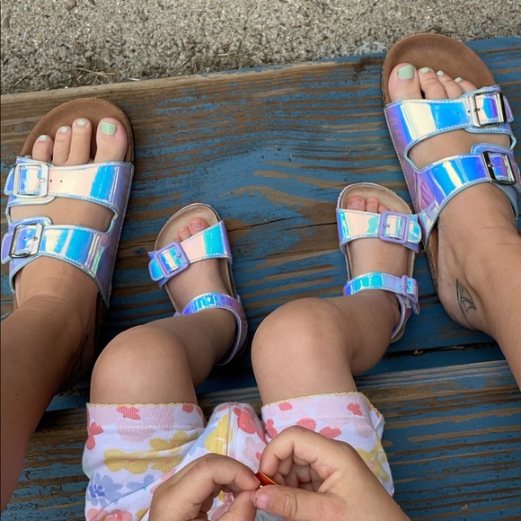 LAST PAIR Hailey Hologram Sandals - Picture 4 of 4